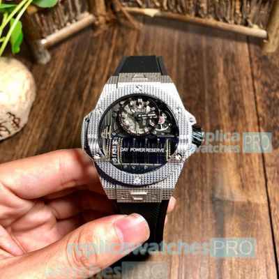 New Baselworld Swiss Copy Hublot Big Bang MP-11 Silver Carbon Watch